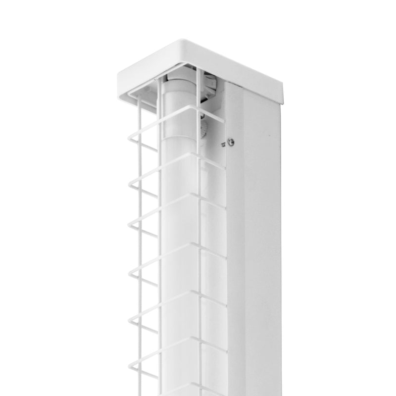 DETA 1.2m 18W Hardwired Single Wire Cage LED Batten