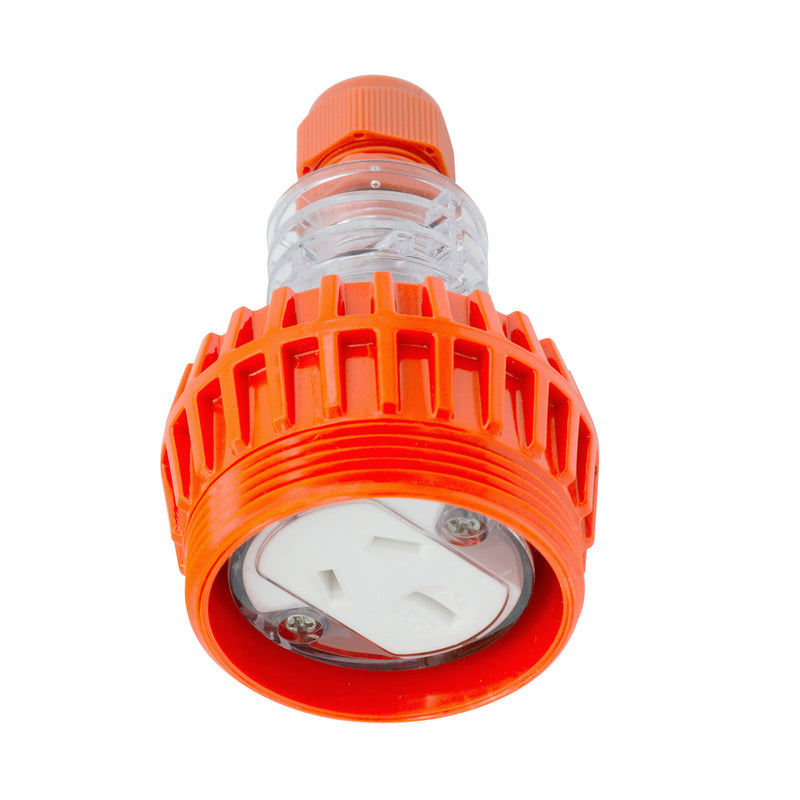 DETA 15A Industrial 3 Pin Flat Straight Socket