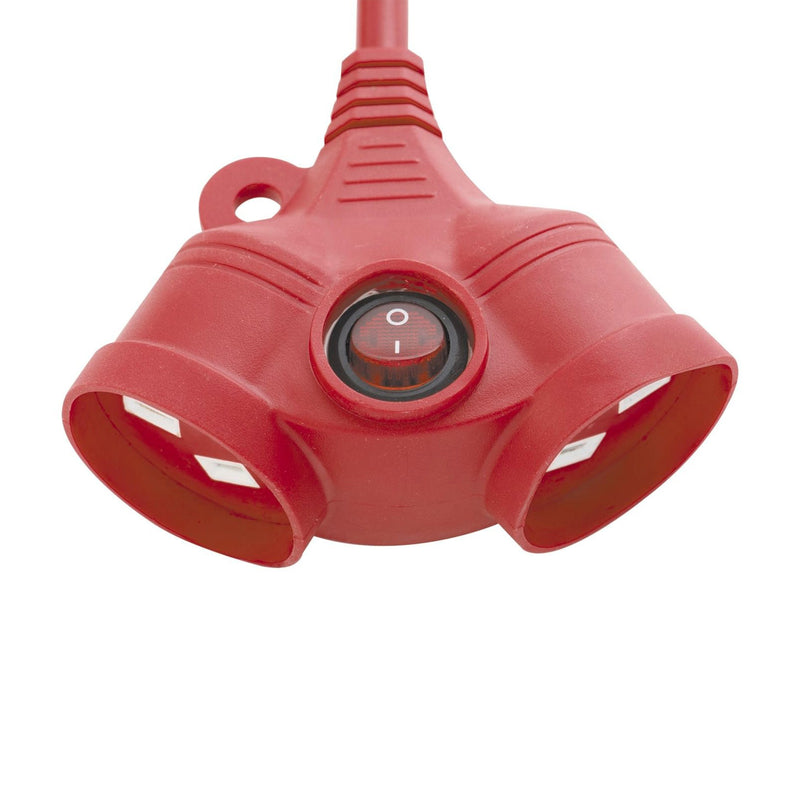 DETA 20m Dual Socket Extra Heavy Duty Extension Lead