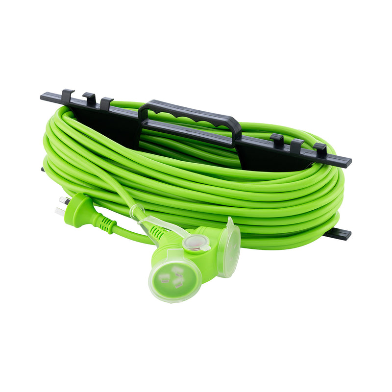 DETA 25m 2 Tuff Heavy Duty Garden Extension lead with carry reel