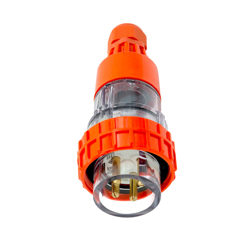 DETA 32A Industrial 4 Pin Round Straight Plug