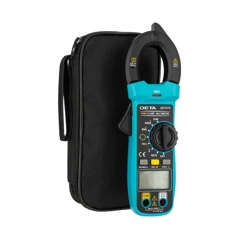 DETA 600V True-RMS Digital Clamp Meter