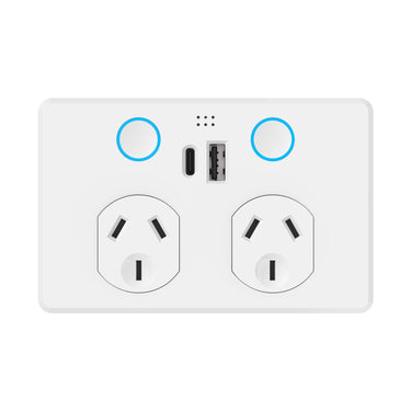 DETA GRID Smart Double PowerPoint  with USB A+C PD 20W Fast Charging