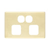 DETA S-Line Double Brushed Gold Finish PowerPoint Cover Plate
