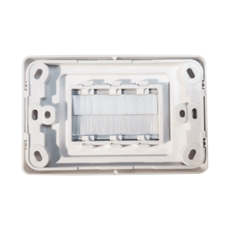 DETA White Brush Wall Cover Plate - Single Pack