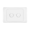 DETA White Double Gang Switch