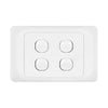 DETA White Quad Gang Switch