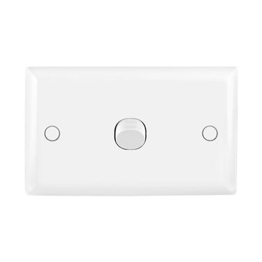 DETA White Single Solid Plate Switch