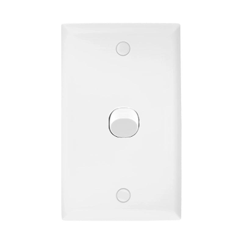 DETA White Single Vertical Wall Switch