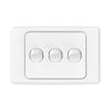 DETA White Triple Gang Switch