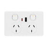 DETA X6 Double PowerPoint  with USB A+C PD 20W Fast Charging