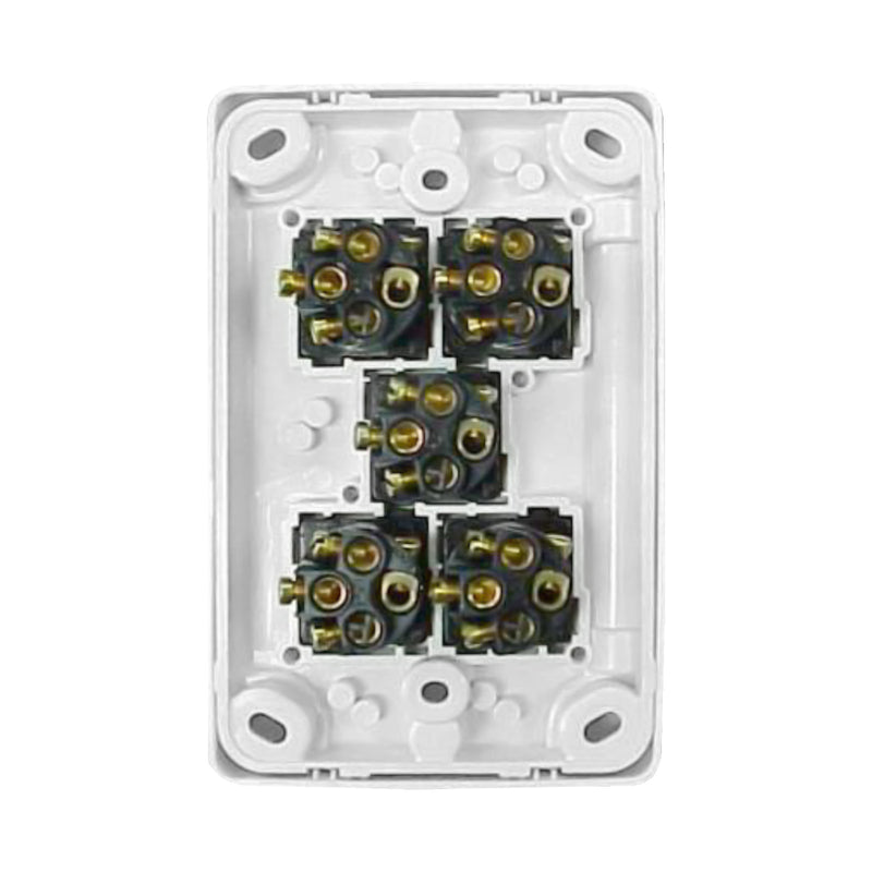 DETA X6 Gloss White Five Vertical Switch