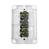 DETA X6 Gloss White Triple Vertical Switch