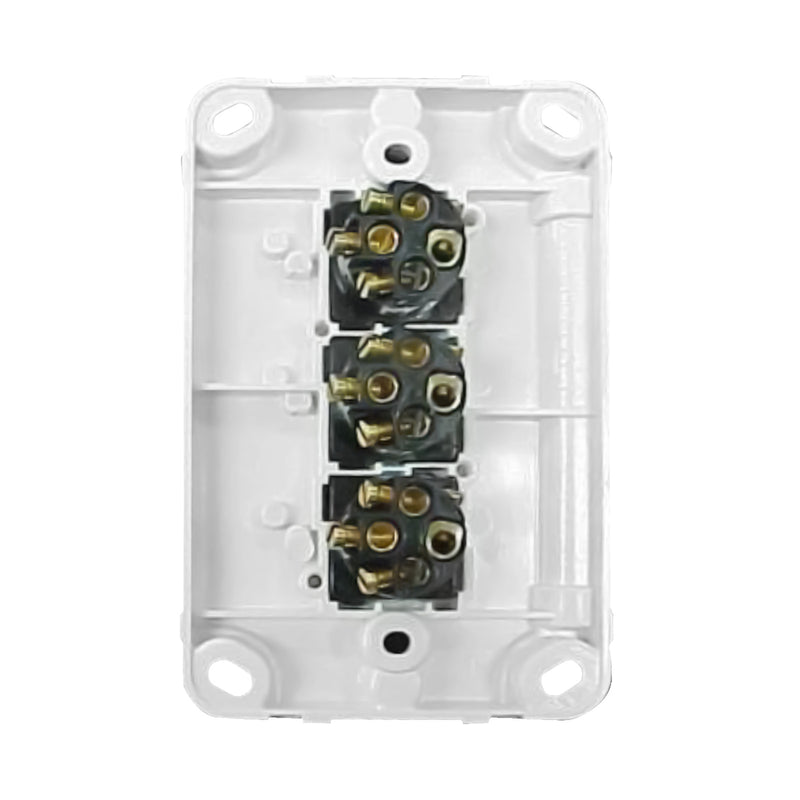DETA X6 Gloss White Triple Vertical Switch