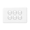 DETA X6 White Six Horizontal Switch