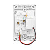 DETA X7 Matte White Vertical Double PowerPoint  with USB Charger