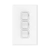 DETA X7 White Vertical Triple Gang Switch