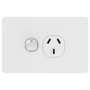 DETA White 1000 Series Single Power Point
