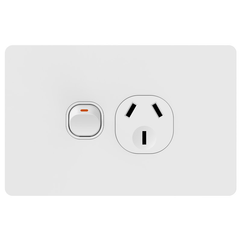 DETA White 1000 Series Single Power Point