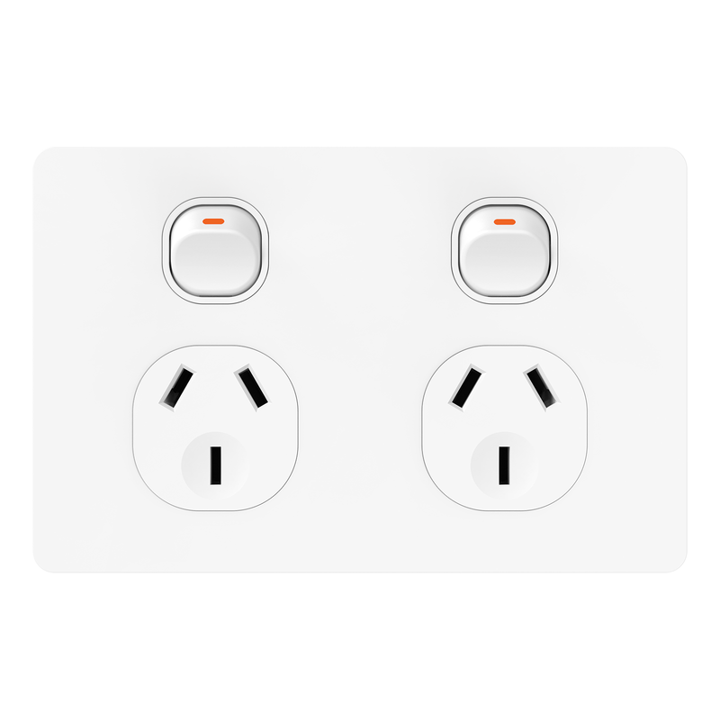 DETA White 1000 Series Double Power Point