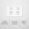 DETA White 1000 Series Double Power Point