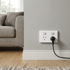 DETA White 1000 Series Double Power Point