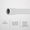 DETA 4m x 25mm Medium Duty Rigid PVC Conduit