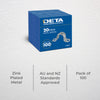 DETA 20mm Metal Conduit Saddle - 100 Pack