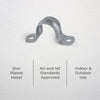 DETA 20mm Metal Conduit Saddle - Single Pack