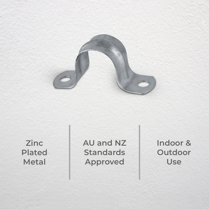 DETA 20mm Metal Conduit Saddle - Single Pack