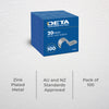 DETA 20mm Metal Conduit Half Saddle - 100 Pack