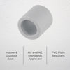 DETA 25mm - 20mm PVC Conduit Reducer Grey - Single Pack