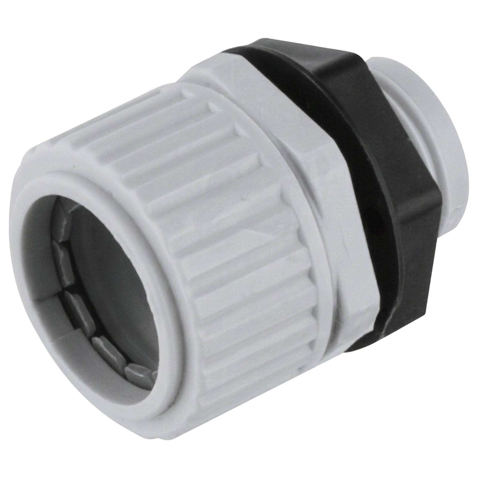 DETA 25mm PVC Conduit Corrugated Gland Grey - Single Pack