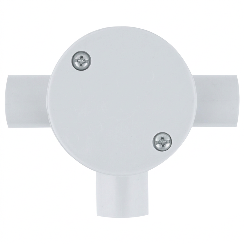 DETA 20mm 3-Way Round  Conduit Junction Box