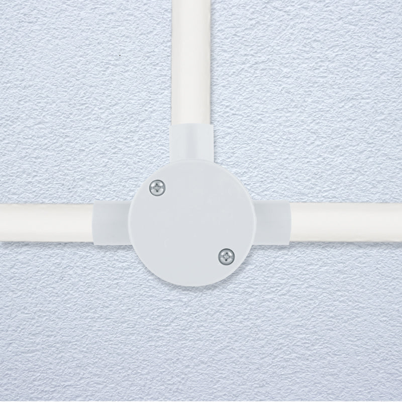 DETA 20mm 3-Way Round  Conduit Junction Box