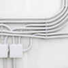 DETA 10m Grey 5mm Corrugated Conduit with Metal Draw Wire