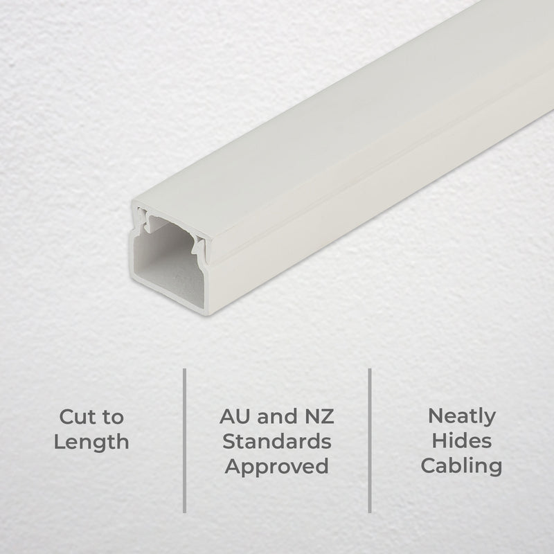 DETA 16 x 16mm x 4m Trunking Medium Duty Rigid Conduit