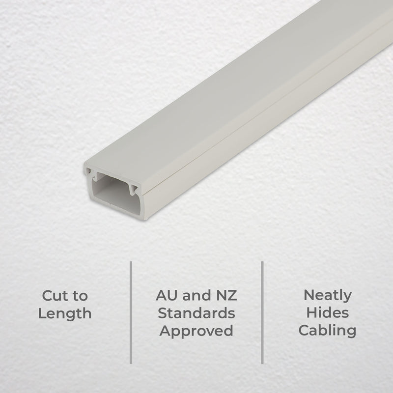 DETA 16 x 10mm x 4m Trunking Medium Duty Rigid Conduit