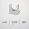 DETA 20mm Conduit Mounting Clip - 2 Pack