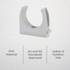 DETA 32mm Conduit Mounting Clip - 2 Pack