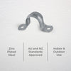 DETA 32mm Metal Saddle - Single Pack