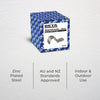 DETA 20mm Metal Conduit Mounting Half Saddle - 100 Pack