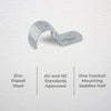 DETA 32mm Metal Half Saddle