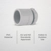 DETA 25mm Adaptor with Lock Ring