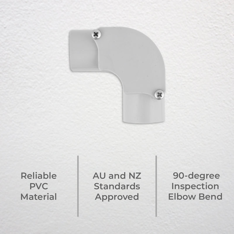 DETA 32mm 90° Degree Inspection Elbow Conduit