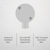 DETA 20mm 1-Way Conduit Junction Box