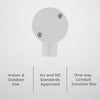 DETA 25mm 1-Way Conduit Junction Box