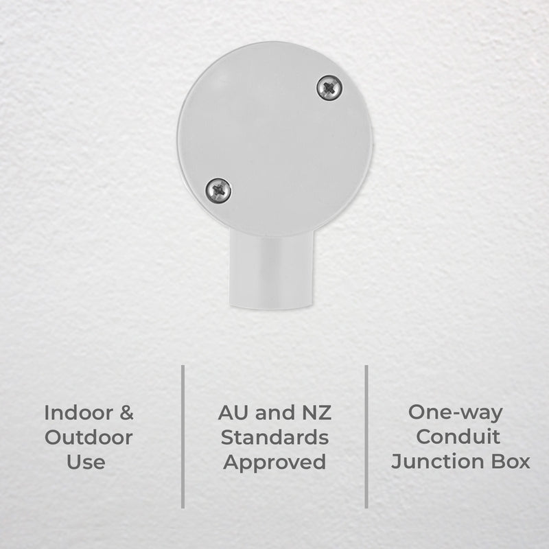 DETA 25mm 1-Way Conduit Junction Box