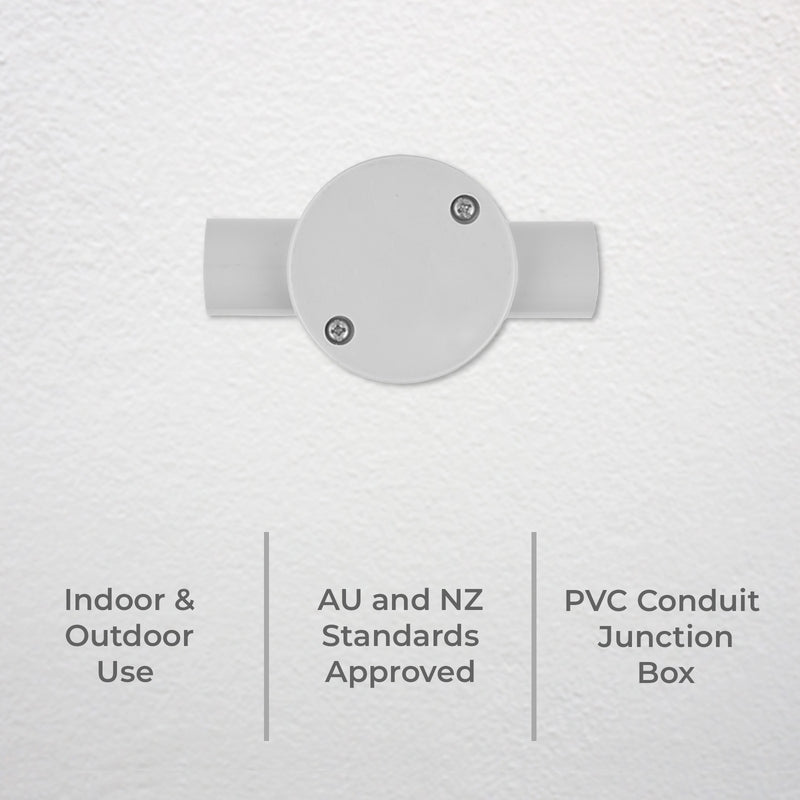 DETA 25mm 2-Way Conduit Junction Box