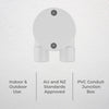 DETA 20mm 2-Way U-Shape Conduit Junction Box
